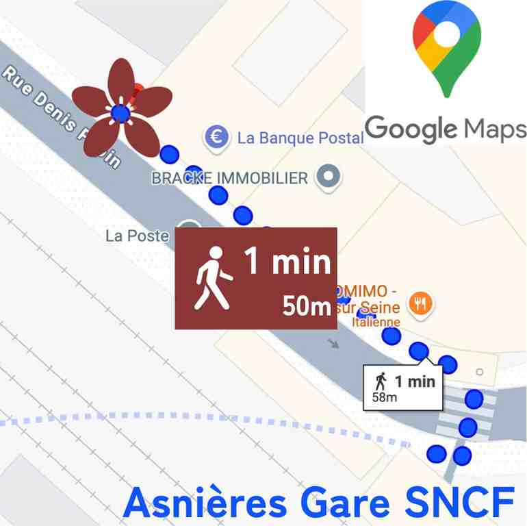 Carte - Asnières Gare SNCF